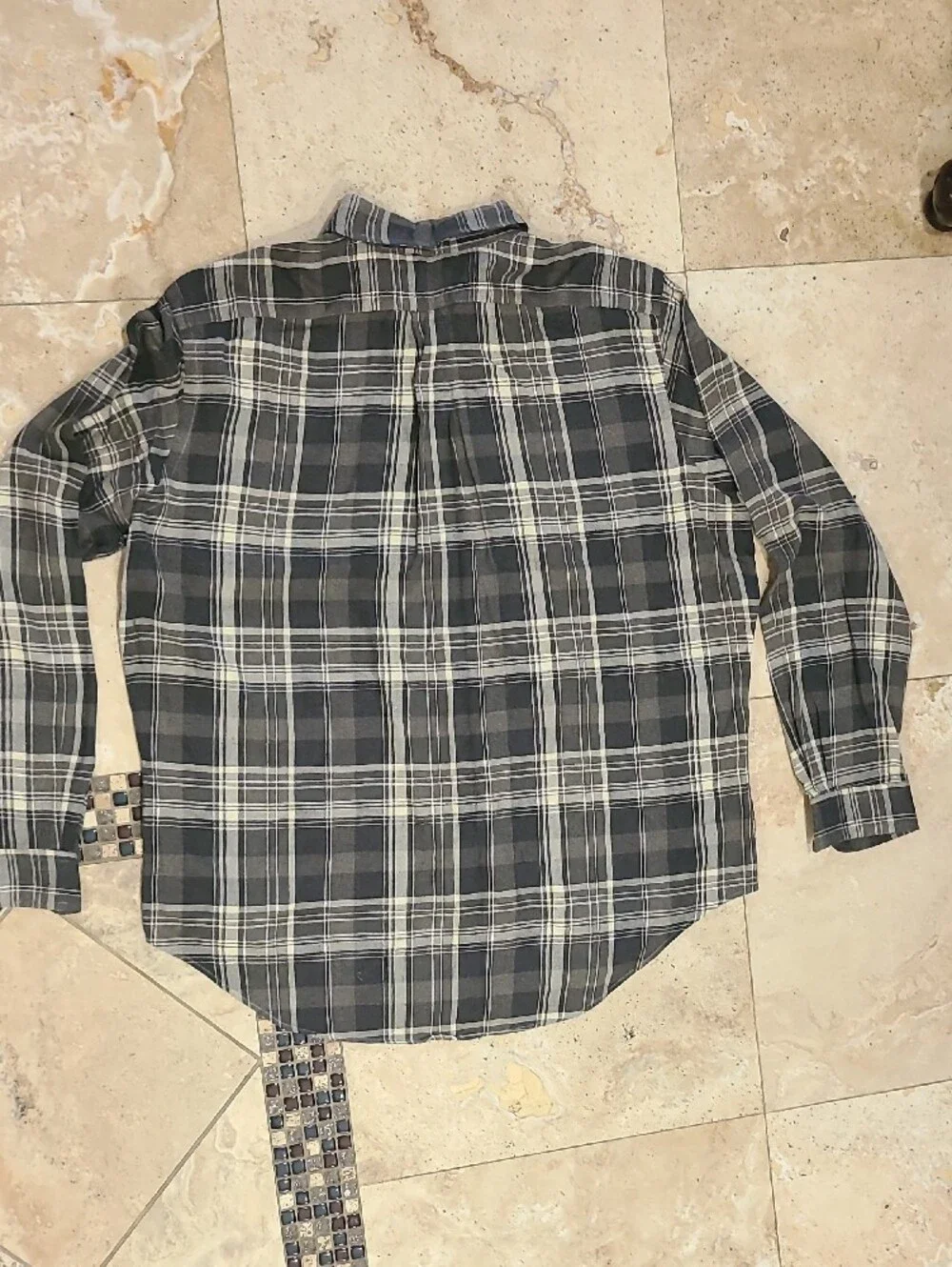 Polo by Ralph Lauren Gray Plaid Button-Down Shirt